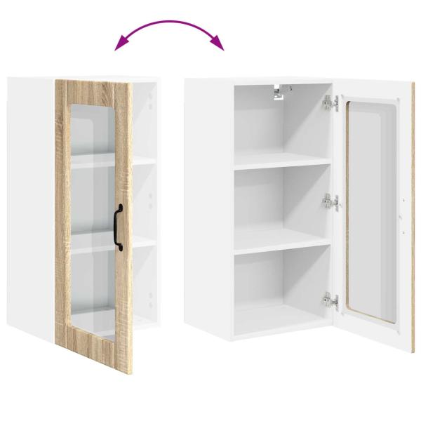 Küchenwandschrank Sonoma-Eiche 40 x 31 x 80 cm Holzwerkstoff