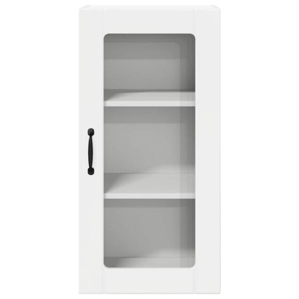 Küchenwandschrank mit Tür 2 pcs Hochglanz Weiß 40 x 31 x 80 cm