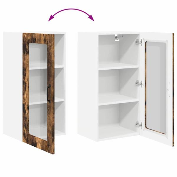 Küchenwandschrank 2 pcs Geräucherte Eiche 40 x 31 x 80 cm