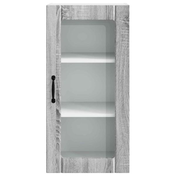 Küchenwandschrank mit Regal 2 pcs Graues Sonoma 40 x 31 x 80 cm