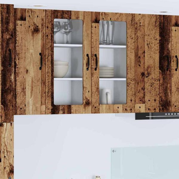 ARDEBO.de - Küchenwandschrank 2 pcs Altholz 40 x 31 x 80 cm Holzwerkstoff