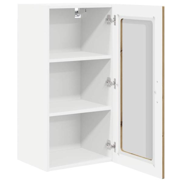 Küchenwandschrank mit Regal 2 pcs Artisan-Eiche 40 x 31 x 80 cm