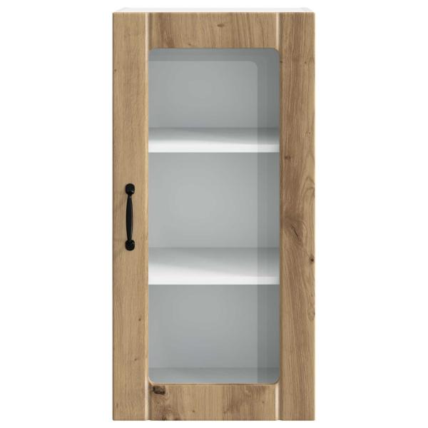 Küchenwandschrank mit Regal 2 pcs Artisan-Eiche 40 x 31 x 80 cm