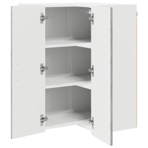Wand-Eckschrank PORTO Graues Sonoma 57 x 57 x 80 cm