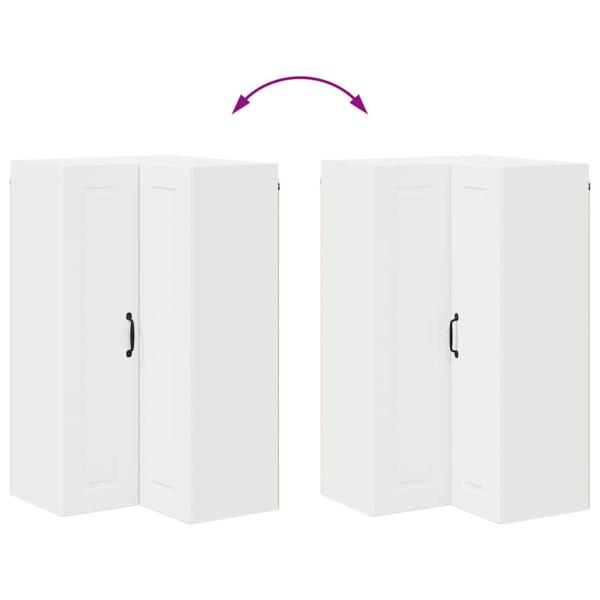 Küchenwandschrank mit Regal Weiß 57 x 57 x 100 cm Holzwerkstoff