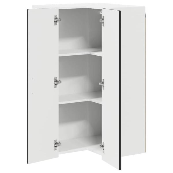 Küchenwandschrank Schwarz 57 x 57 x 100 cm Holzwerkstoff