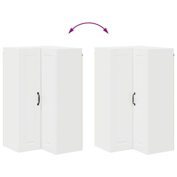 Küchenwandschrank Hochglanz Weiß 57 x 57 x 100 cm Holzwerkstoff