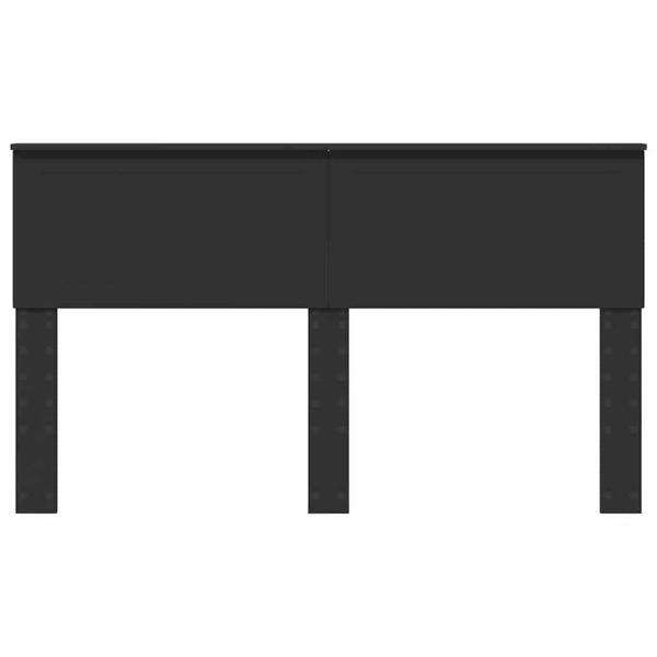 Kopfteil mit Kopfteil Schwarz Eichen-Optik 150 cm Holzwerkstoff