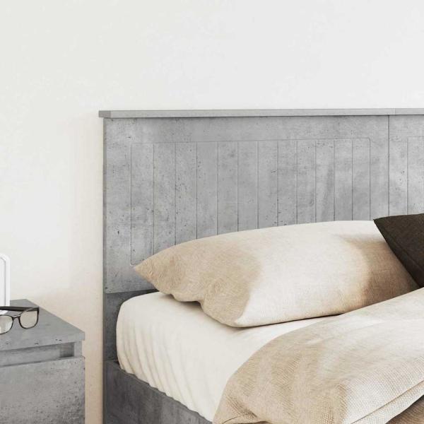 Kopfteil mit Kopfteil Beton Grau 150 cm Holzwerkstoff