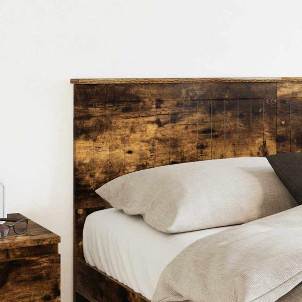 Kopfteil mit Kopfteil Geräucherte Eiche 150 cm Holzwerkstoff