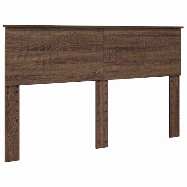 Kopfteil mit Kopfteil Braun Eichen-Optik 150 cm Holzwerkstoff