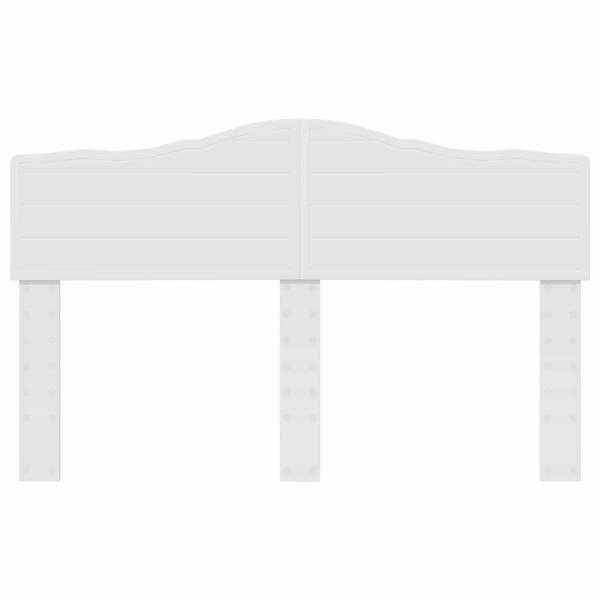 Kopfteil mit Kopfteil Weiß 150 cm Holzwerkstoff