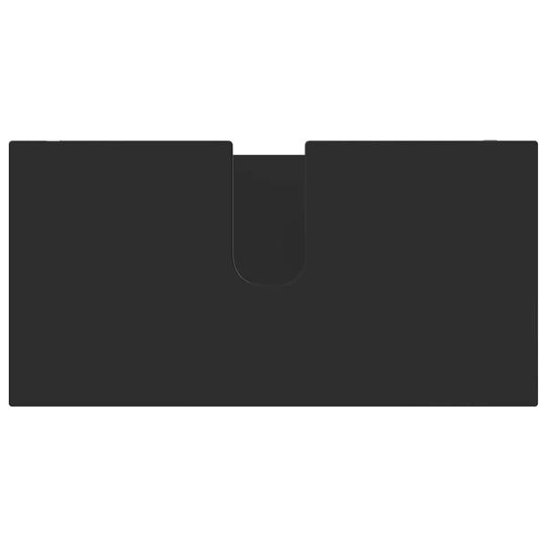 Badezimmermöbel-Set mit Schubladen 4 pcs Schwarz Holzwerkstoff