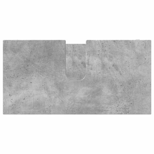 Badezimmermöbel-Set mit Regal 4 pcs Beton Grau Holzwerkstoff