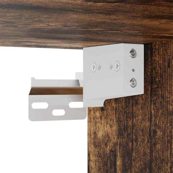 Badezimmermöbel-Set 4 pcs Geräucherte Eiche Holzwerkstoff