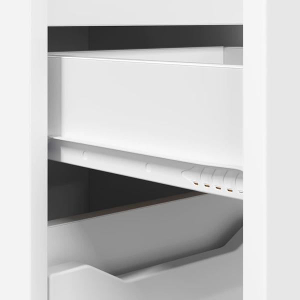 Badezimmermöbel-Set mit Schubladen 3 pcs Weiß Holzwerkstoff