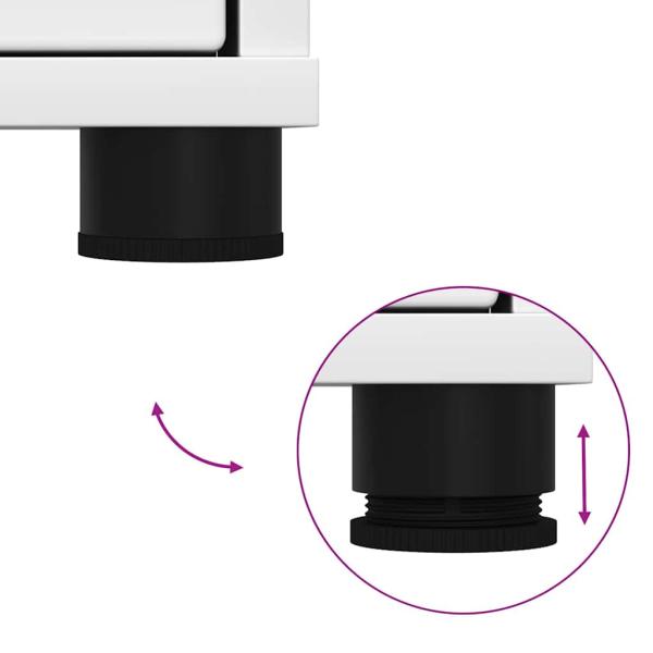 Badezimmermöbel-Set mit Schubladen 3 pcs Weiß Holzwerkstoff