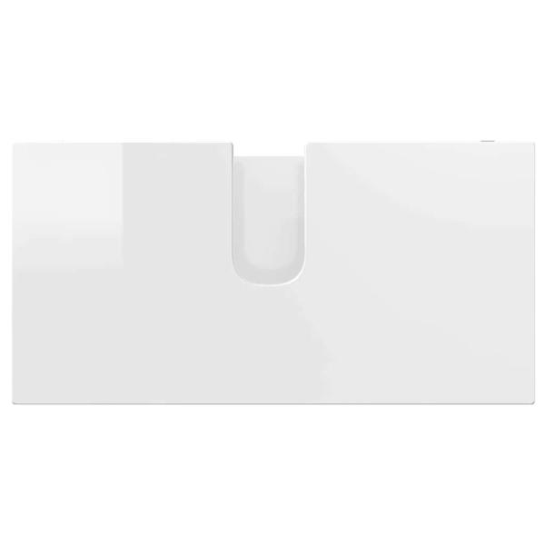 Badezimmermöbel-Set Mit Rad 3 pcs Hochglanz Weiß Holzwerkstoff