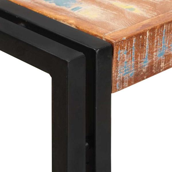 Bücherregal mit Türen Braun Massives recyceltes Holz und Metall