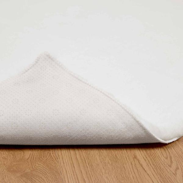 Kunstfell Hasen Teppich Weiß 80 x 150 cm Polyester