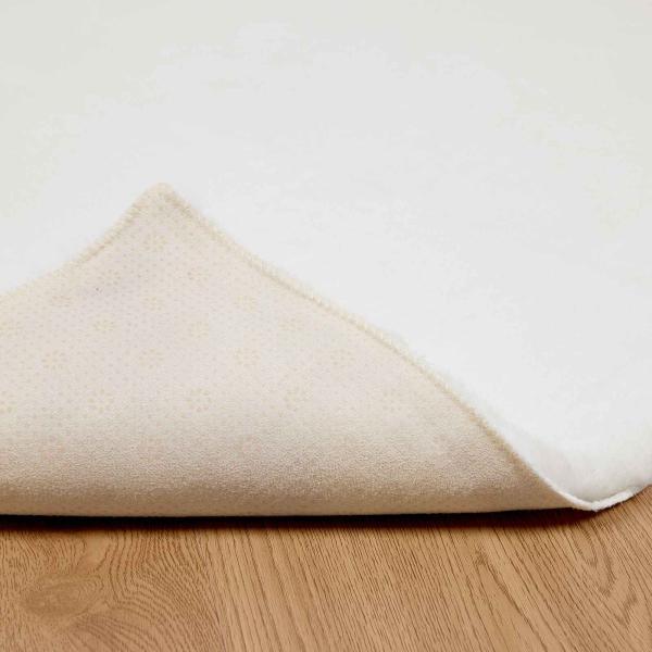 Kunstfell Hasen Teppich Weiß 140 x 200 cm Polyester