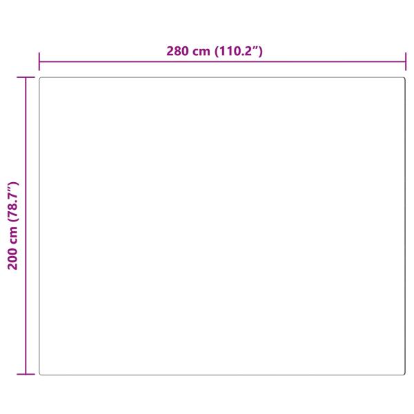 Kunstfell Hasen Teppich Weiß 200 x 280 cm Polyester