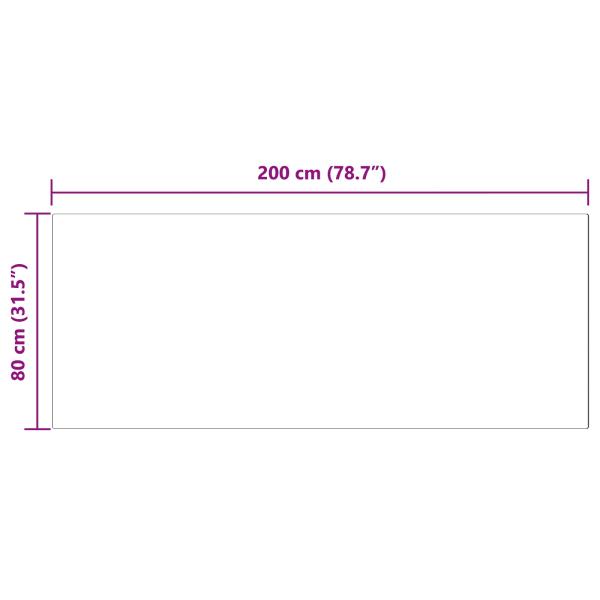 Kunstfell Hasen Teppich Beige 80 x 200 cm Polyester