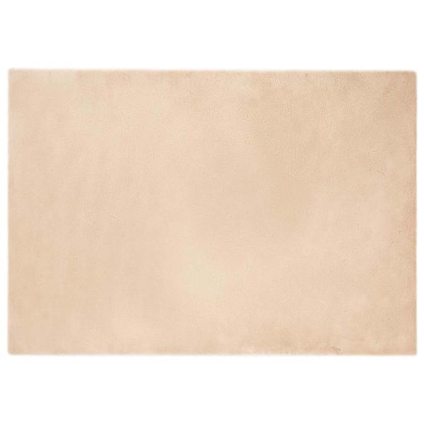 ARDEBO.de - Kunstfell Hasen Teppich Beige 140 x 200 cm Polyester