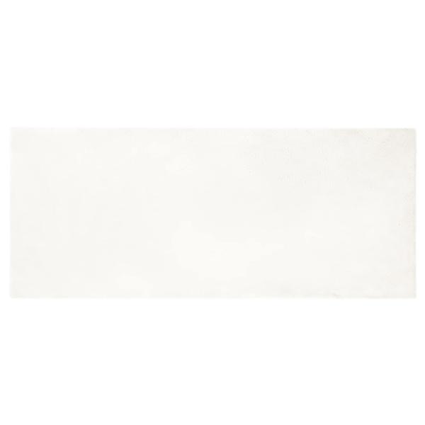 Kunstfell Hasen Teppich Creme 80 x 200 cm Polyester