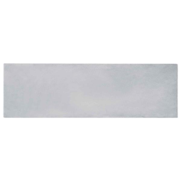 Kunstfell Hasen Teppich Grau 80 x 250 cm Polyester