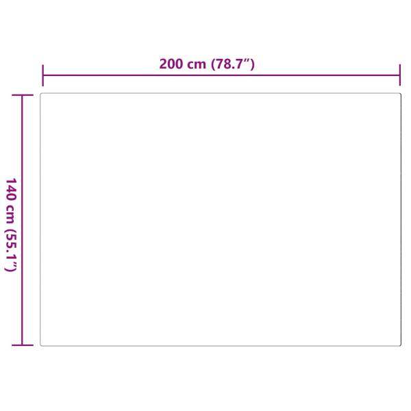 Kunstfell Hasen Teppich Grau 140 x 200 cm Polyester