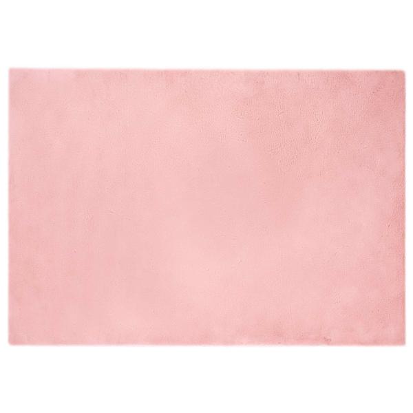 Kunstfell Hasen Teppich Rosa 140 x 200 cm Polyester