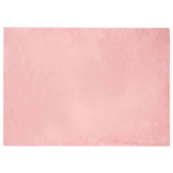 Kunstfell Hasen Teppich Rosa 200 x 280 cm Polyester
