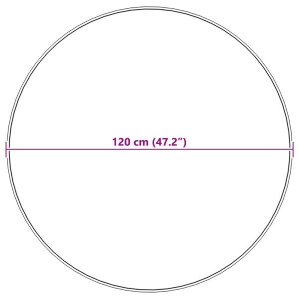 Kunstfell Hasen Teppich Rosa Ø 120 cm Polyester