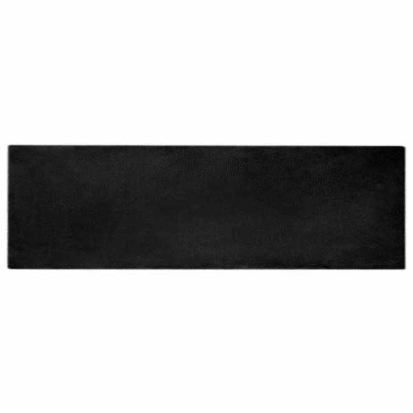 Kunstfell Hasen Teppich Schwarz 80 x 250 cm Polyester