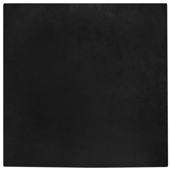Kunstfell Hasen Teppich Schwarz 240 x 240 cm Polyester