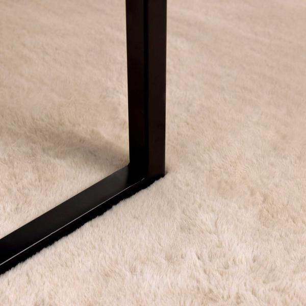 Kunstfell Hasen Teppich Taupe Ø 200 cm Polyester