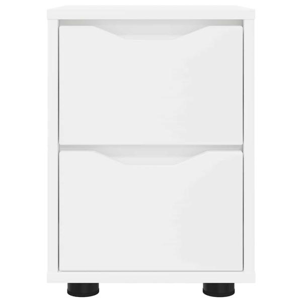 Nachttische 2 pcs Weiß 30,5 x 30 x 43 cm Holzwerkstoff