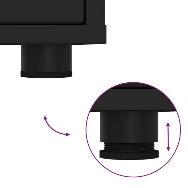 Nachttisch Schwarz 30,5 x 30 x 43 cm Holzwerkstoff