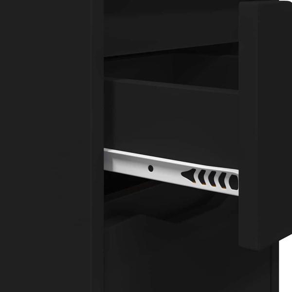 Nachttisch Schwarz 30,5 x 30 x 43 cm Holzwerkstoff