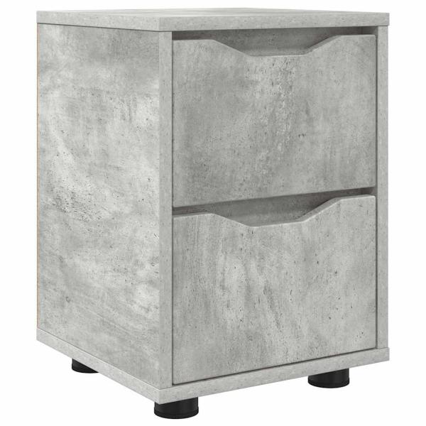 Nachttisch Beton Grau 30,5 x 30 x 43 cm Holzwerkstoff