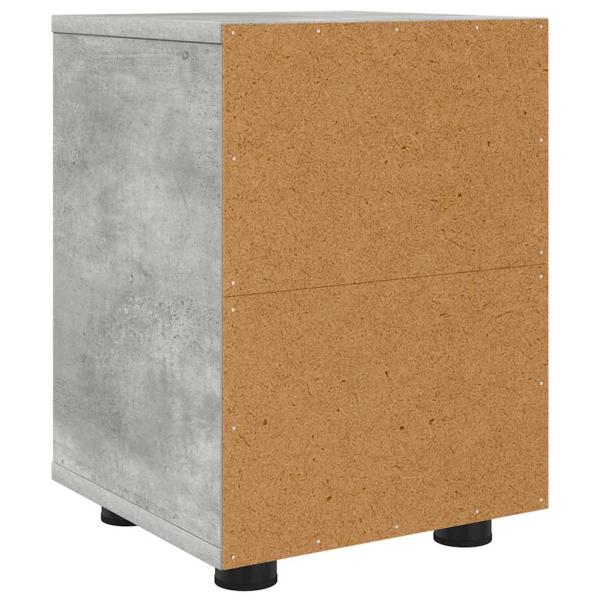Nachttisch Beton Grau 30,5 x 30 x 43 cm Holzwerkstoff