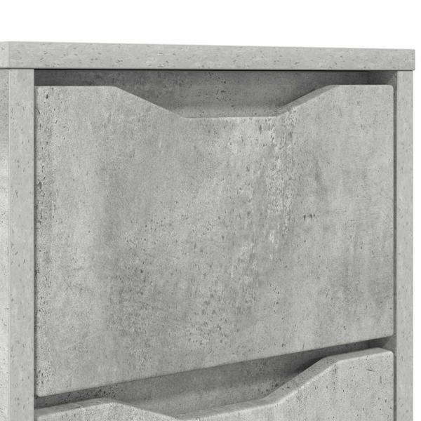 Nachttisch Beton Grau 30,5 x 30 x 43 cm Holzwerkstoff