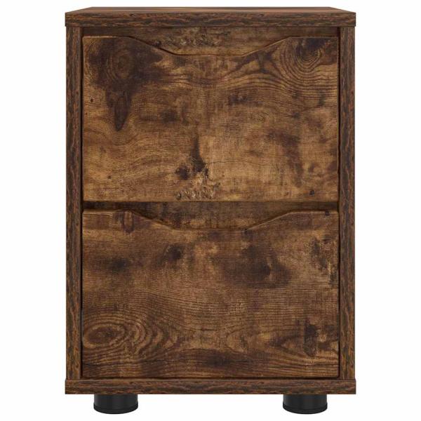 Nachttische 2 pcs Geräucherte Eiche 30,5 x 30 x 43 cm