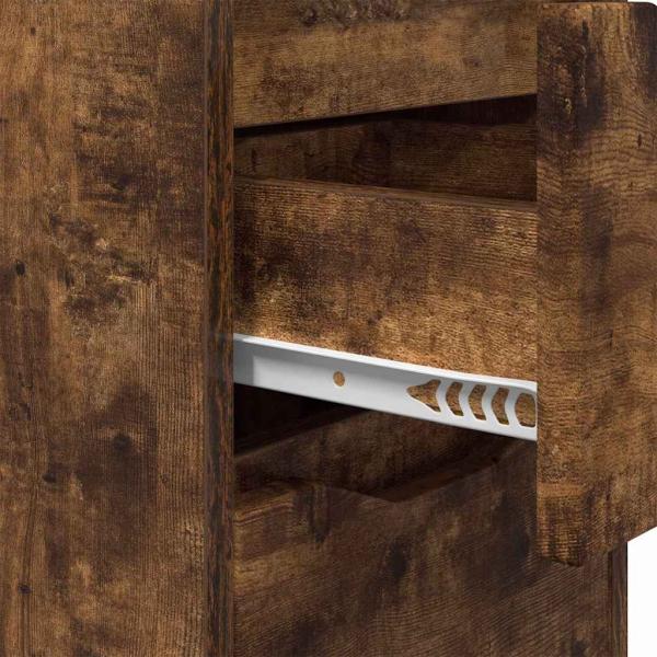 Nachttische 2 pcs Geräucherte Eiche 30,5 x 30 x 43 cm