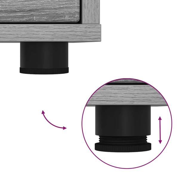 Nachttische 2 pcs Graues Sonoma 30,5 x 30 x 43 cm Holzwerkstoff