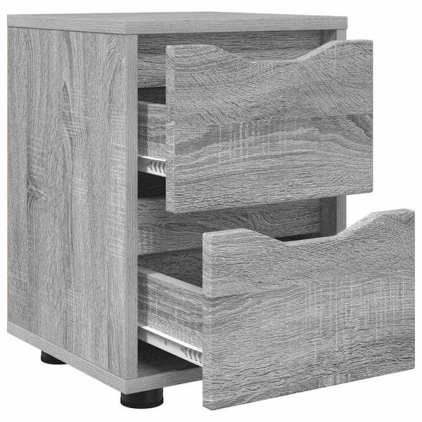 Nachttische 2 pcs Graues Sonoma 30,5 x 30 x 43 cm Holzwerkstoff