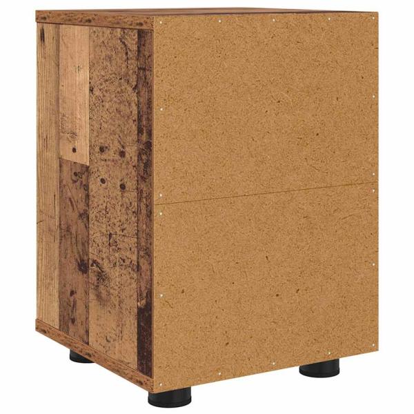 Nachttische 2 pcs Altholz 30,5 x 30 x 43 cm Holzwerkstoff