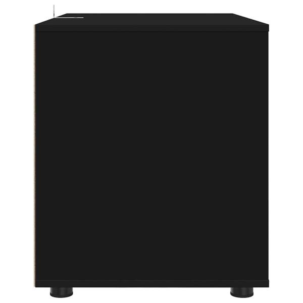 Aufbewahrungsschrank Schwarz 80 x 48 x 57 cm Holzwerkstoff