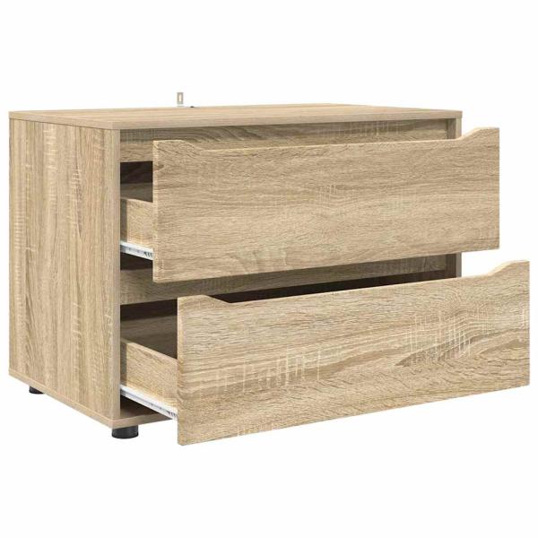 Aufbewahrungsschrank Sonoma-Eiche 80 x 48 x 57 cm Holzwerkstoff